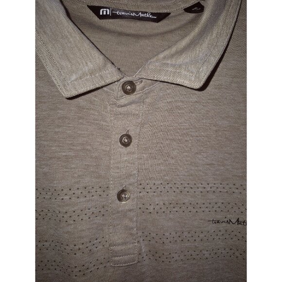 Travis Mathew XX-Large Beige Polo Shirt Cotton/Polyester Short Sleeve Golf Shirt - Picture 3 of 8